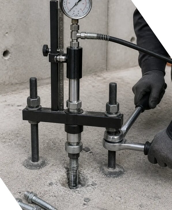 Испытание механических анкеров на прочность в Протвине