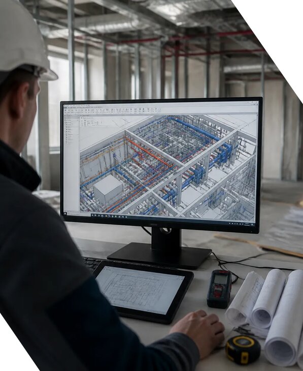Создание BIM модели инженерных сетей для объектов в Протвине