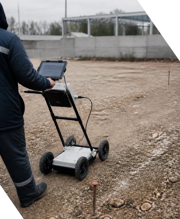 Георадарное обследование грунта и подземных коммуникаций в Протвине